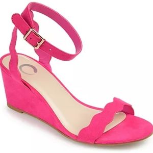Journee Collection Loucia Women's Wedge Sandals size 7 new